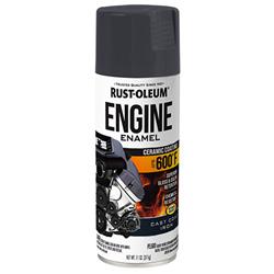 Rust-Oleum Engine Enamel Ceramic Coating Spray Paint 11 Oz. Gloss Gray/Silver 366437