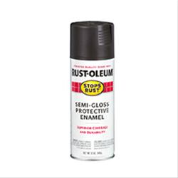 Rust-Oleum Stops Rust Protective Enamel Sprays 12 oz. Semi-gloss Brown 7754830