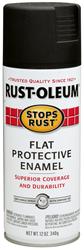 Rust-Oleum Stops Rust Protective Enamel Sprays 12 Oz. Flat Black 7776830