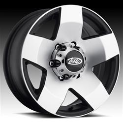 Raceline Wheels 850 Brute Black Machined Trailer Wheels 13x4.5