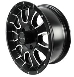 Raceline Wheels 860M Mamba Trailer Matte Black Machined Wheels 15x6