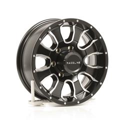 Raceline Wheels 860M Mamba Trailer Matte Black Machined Wheels 15x6