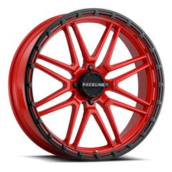 Raceline Wheels A11R UTV Krank XL Gloss Red Wheels 22x7