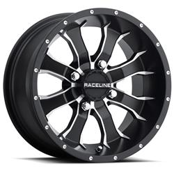 Raceline Wheels A77 Mamba Matte Black Machined Wheels