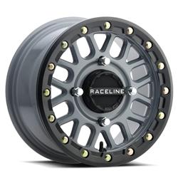 Raceline Wheels A93SG UTV Podium Stealth Gray Beadlock Wheels 14x7