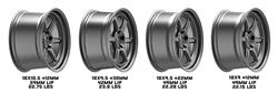 Kansei Wheels K14B Roku Matte Gray Wheels with Machined Lip 18x8.5