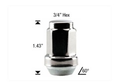 Raceline Wheels Lug Nuts and Lug Bolts L1904ST