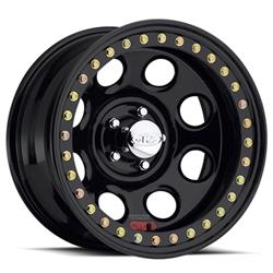 Raceline Wheels Competition Beadlock Rock 8 Black Wheels 17x9.5