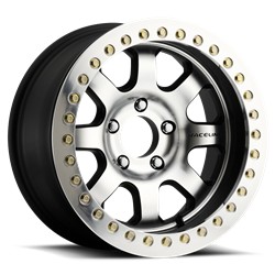 Raceline Wheels RT260 Avenger Black Machined Beadlock Wheels 17x8.5