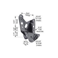 Excel Ring Pinion and Axle - Leaf Spring Shackles and Hangers for 2000-2006 TUNDRA - 65-29003