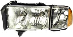 Dorman Headlight Assemblies for 1999-2002 RAM 3500, RAM 2500, 1999-2001 RAM 1500 - 1590468