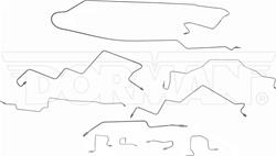 Dorman Stainless Steel Hydraulic Brake Line Kits for 1998-1999 RAM 2500 - 919-266