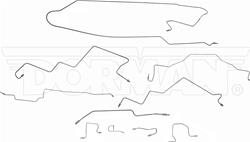 Dorman Stainless Steel Hydraulic Brake Line Kits for 1998-1999 RAM 2500 - 919-274