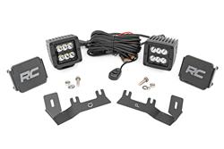 Rough Country Low-Profile LED Ditch Light Kits for 2014-2018 SIERRA 1500, SILVERADO 1500 - 71052