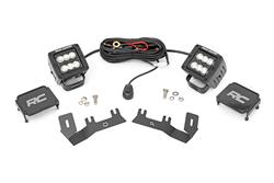 Rough Country Low-Profile LED Ditch Light Kits for 2014-2018 SIERRA 1500, SILVERADO 1500 - 71053