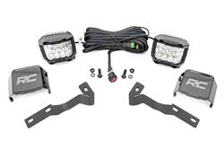 Rough Country Low-Profile LED Ditch Light Kits for 2016-2023 TACOMA - 71084