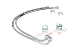 Rough Country Stainless Steel Extended Brake Line Kits for 2007-2017 WRANGLER, 2018 WRANGLER JK - 89708