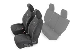 Rough Country Seat Covers for 2013-2018 WRANGLER, 2018 WRANGLER JK - 91004F