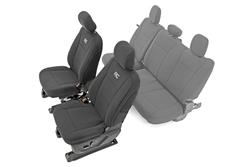 Rough Country Seat Covers for 2017-2022 F-350 SUPER DUTY, F-250 SUPER DUTY, 2015-2023 F-150 - 91016