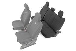 Rough Country Seat Covers for 2017-2022 F-350 SUPER DUTY, F-250 SUPER DUTY, 2015-2023 F-150 - 91017