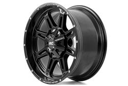 Rough Country 94 Series Matte Black Wheels with Machined Accents