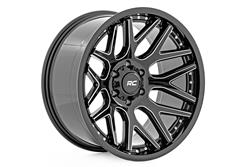 Rough Country 95 Series Gloss Black Wheels with Machined Accents 20x10