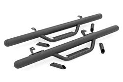 Rough Country Round Nerf Steps for 2019-2025 WRANGLER - RCJ1846B