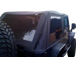 Rampage Trail Top Frameless Soft Tops for 2007-2017 WRANGLER, 2018 WRANGLER JK - 109935
