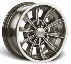 Rocket Racing Sunburst Hyper Shot Polished Wheels R106-580445