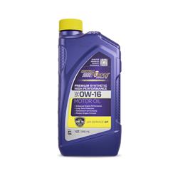 0W16 Royal Purple Premium High Performance Motor Oil 01016