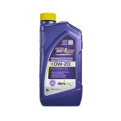 0W20 Royal Purple Premium High Performance Motor Oil 01020