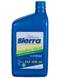 10w30 Sierra Marine FC-W 4-Stroke Outboard Engine Oil 18-9420-2