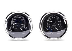 Sierra Marine Black Premier Pro Series Gauge Kits 20000P