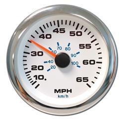 Sierra Marine White Premier Pro Series Speedometers 62546P