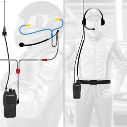 Rugged Radios Helmet Communicators NASCAR-RDH-U-LT