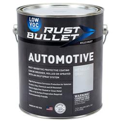 Rust Bullet Automotive Low VOC Paint 1 gallon Metallic Gray/Silver 850154005136