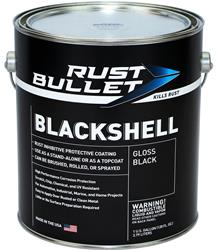 Rust Bullet BlackShell Protective Paint 1 gallon Gloss Black 856084000647