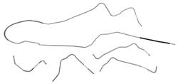 The Right Stuff Vapor Return Fuel Lines for 1970 GTO, LEMANS, TEMPEST - AEM7001S