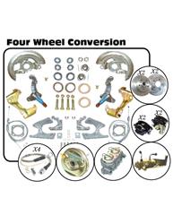 The Right Stuff 4-Wheel Disc Brake Conversion Show 'N Go Kits for 1967 CAMARO, FIREBIRD - AFXDC42DS