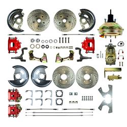 The Right Stuff 4-Wheel Disc Brake Conversion Show 'N Go Kits for 1962-1967 CHEVY II - AFXDC43CZ
