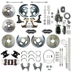 The Right Stuff Performance Series Front and Rear Disc Brake Conversion Kits for 1969 CAMARO, 1968-1969 FIREBIRD, 1969-1974 NOVA - AFXHB25CSY