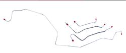 The Right Stuff Brake Line Sets for 1967 GTO, LEMANS, TEMPEST - AKT6701