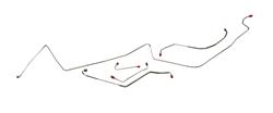 The Right Stuff Brake Line Sets for 1967 GTO, LEMANS - AKT6704