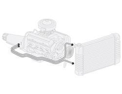 The Right Stuff Fluid Cooler Lines AOL8601S