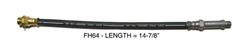 The Right Stuff Flex Brake Hoses for 1967 COUGAR, MUSTANG - FH64
