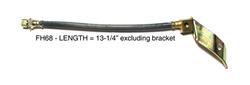 The Right Stuff Flex Brake Hoses for 1967-1969 COUGAR, MUSTANG - FH68