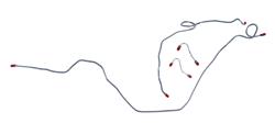 The Right Stuff Brake Line Sets for 1989-1992 CAMARO, FIREBIRD - FKT8901