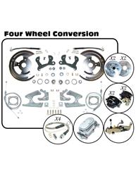 The Right Stuff 4-Wheel Disc Brake Conversion Kits for 1965-1968 BEL AIR, BISCAYNE, IMPALA - FSC654SDCSX