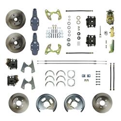 The Right Stuff 4-Wheel Disc Brake Conversion Kits for 1965-1968 BEL AIR, BISCAYNE, IMPALA - FSC654SDD