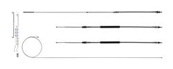 The Right Stuff Parking Brake Cables for 1968-1972 GTO, LEMANS, 1968-1970 TEMPEST - RSBCA15